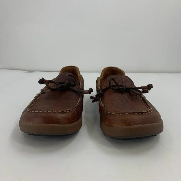 Olukai Men\'s Huli‎ Slip on Leather Moccasins Boat Shoe Loafers Size 9.5 main image 5